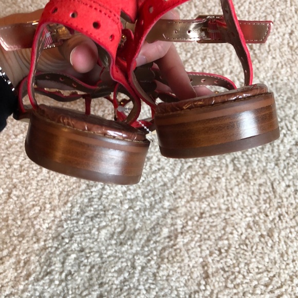 ⚡️Sam Edelman Elisa Gladiator Stud Coral Punch - Picture 5 of 6